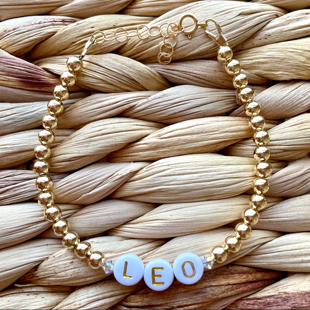 🌻HANDMADE 14k Gold Filled Leo Bracelet